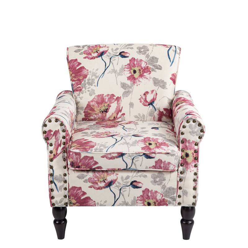 Living Room Armchair with Nailhead Trim - 29.9"W x 29.9"H x 32.9"D