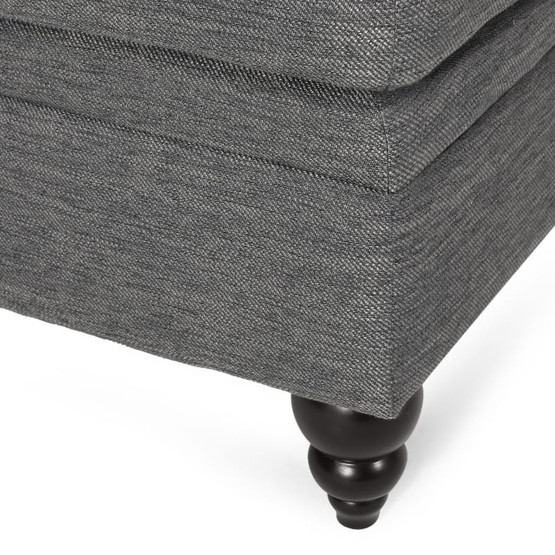 Wellston Tufted Double Chaise Lounge by Christopher Knight Home