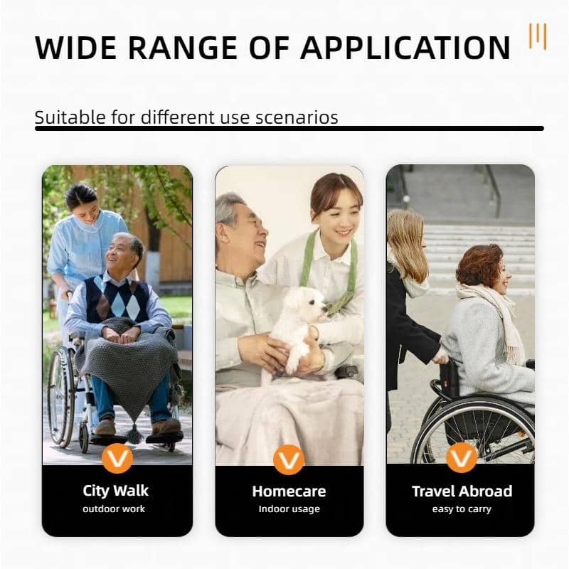 Aluminum Alloy Transport Wheelchair. 18" Seats. With front and Rear Locking Hand Brakes. 24" Quick Remove Rear Wheel - Dark Gray