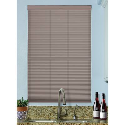 BlindsAvenue Cordless Top Down/Bottom Up Light Filtering Cellular Honeycomb Shade, 9/16" Single Cell, Sticks & Stones
