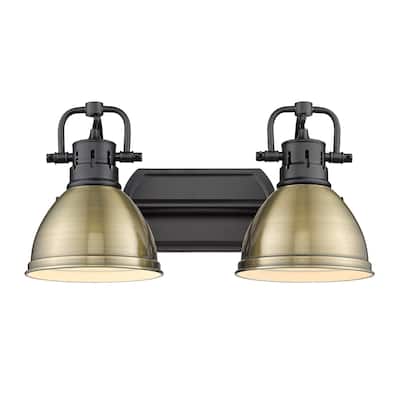 Golden Lighting Duncan 2 Light 17" Wide Bathroom Vanity Light