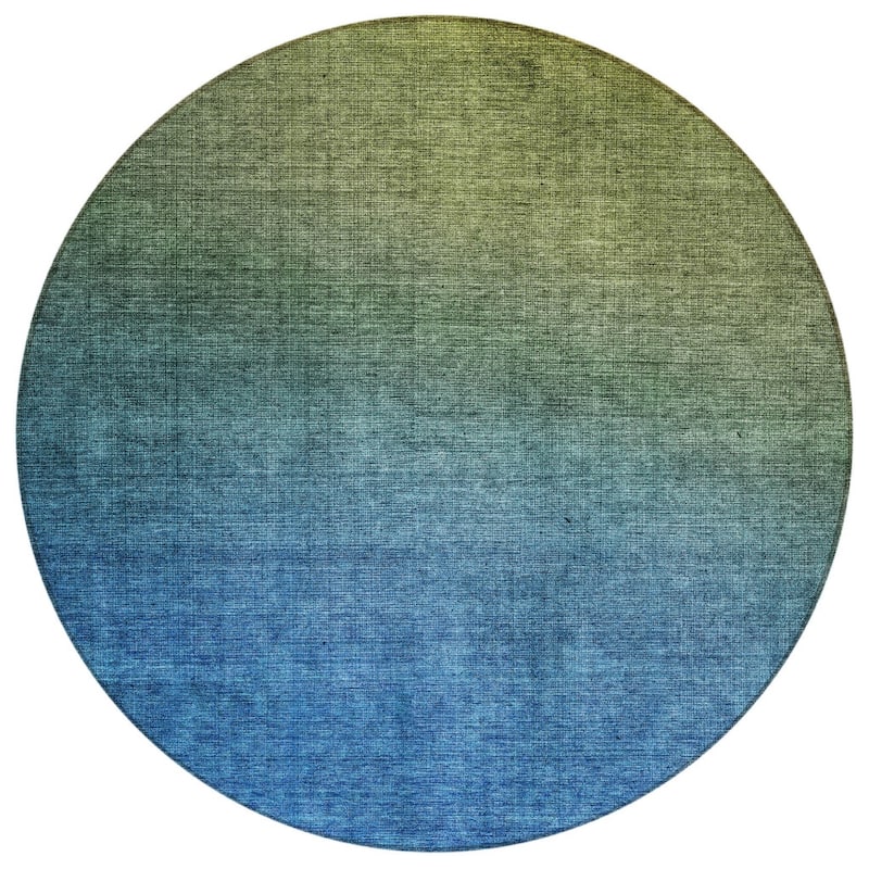 HomeRoots Ombre Transitional Rectangle Outdoor Rug