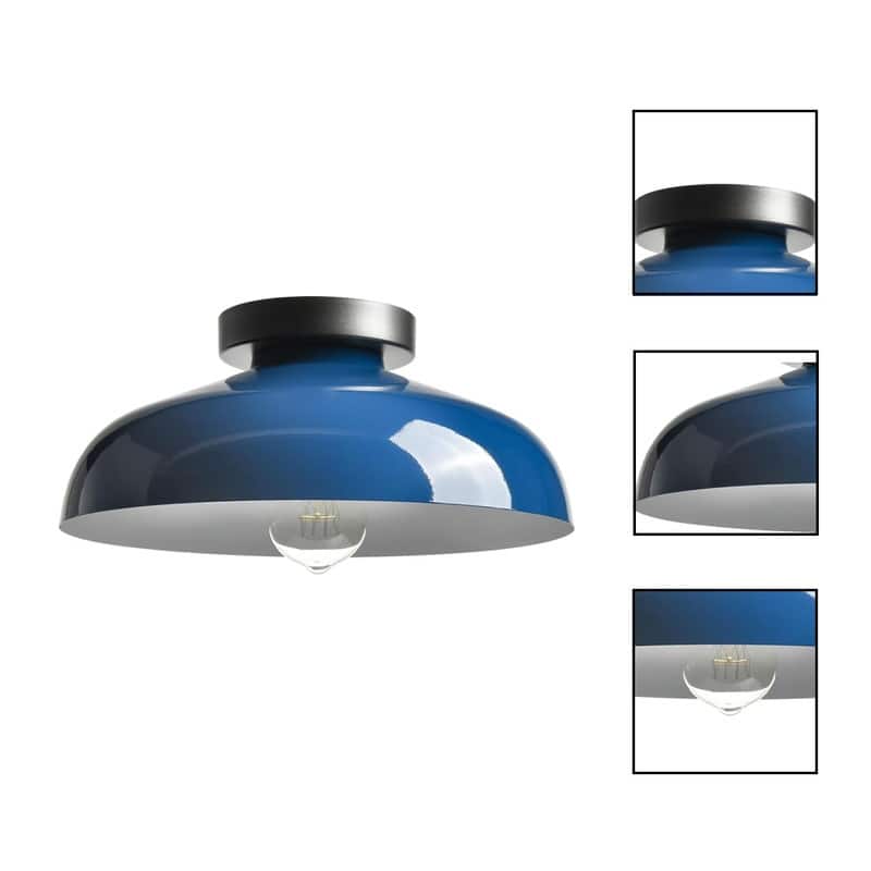 12 Inch light fixtures kitchen blue bulb lights metal ceiling light
