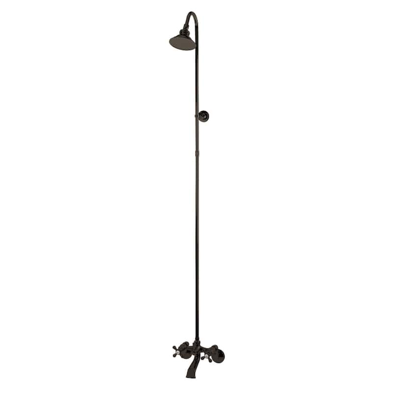 Vintage Shower Combo in Polished Brass - Oil Rubbed Bronze