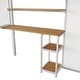 preview thumbnail 5 of 22, Full Size Metal Loft Bed with Wardrobe, Desk, Storage Shelves