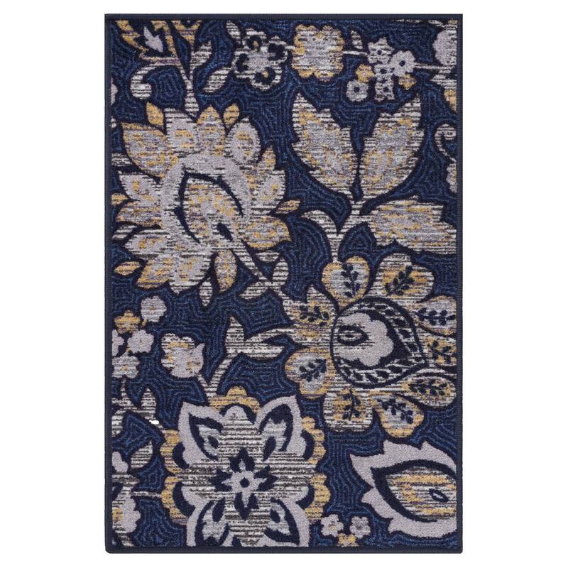 Superior Traditional Non-Slip Classic Floral Indoor Area Rug