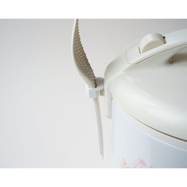 Tiger JNP-1000-FL 5.5-Cup Rice Cooker and Warmer, Floral White