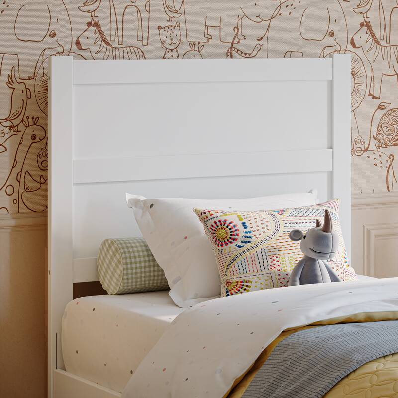 Aveline Wood Platform Bed with Matching Footboard & Trundle