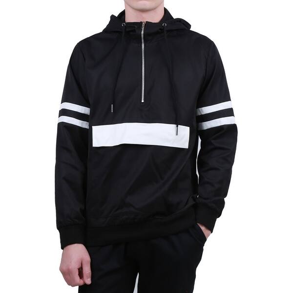 Shop Men Half Zip Striped Lightweight Windbreaker Pullover Jacket