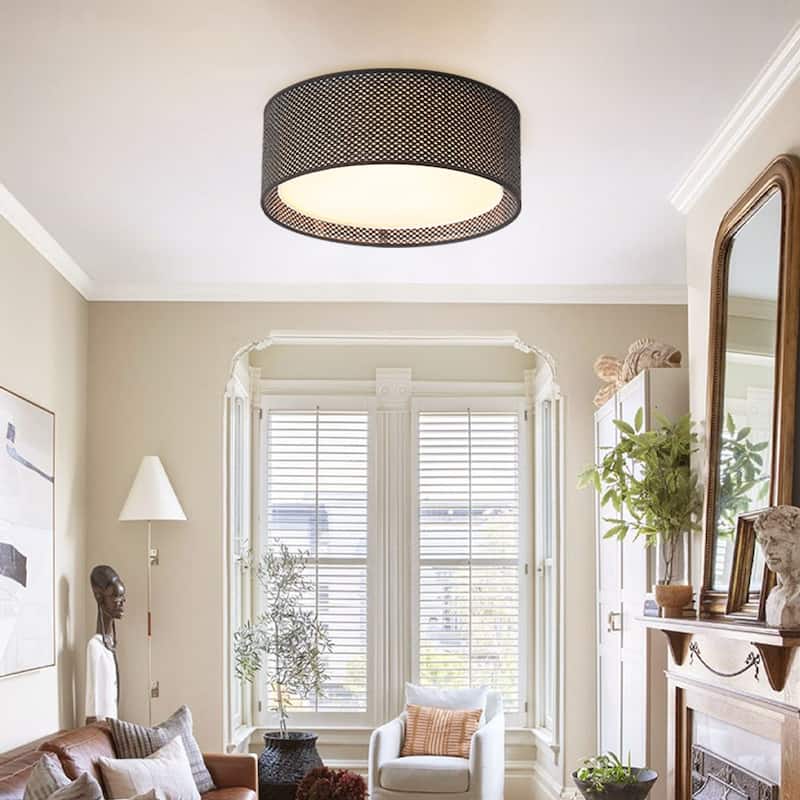 WINGBO 16 inch 3-Light and 20 inch 5-Light Flush Mount Light