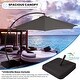 preview thumbnail 9 of 34, 10 ft.Aluminum Curvy Cantilever Offset Hanging Patio Umbrella With Sandbag Base