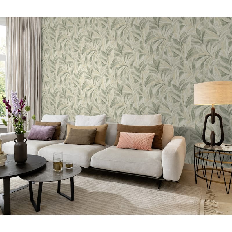 Rasch Rennie Moss Leaves Wallpaper
