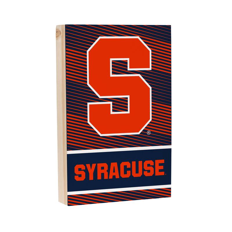 Syracuse University Wooden Tabletop Mantel Shelf Sign