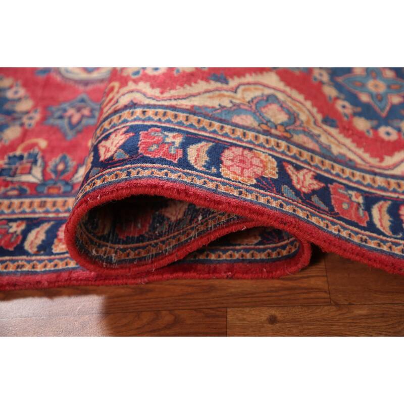 Kerman Persian Vintage Runner Rug Hand-Knotted Wool Carpet - 3'5" x 6'6"