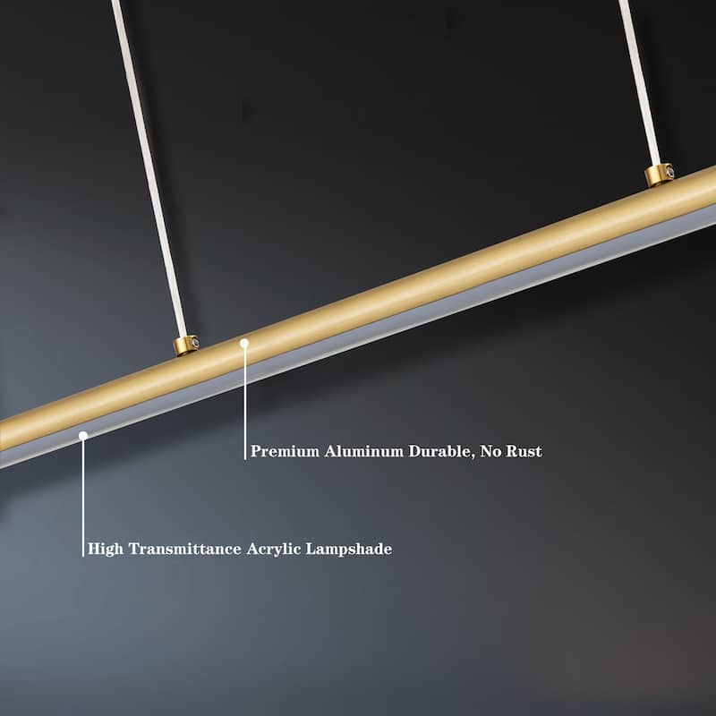 OYIPRO Kitchen Island Pendant Lighting Integrated LED Linear Light Fixture