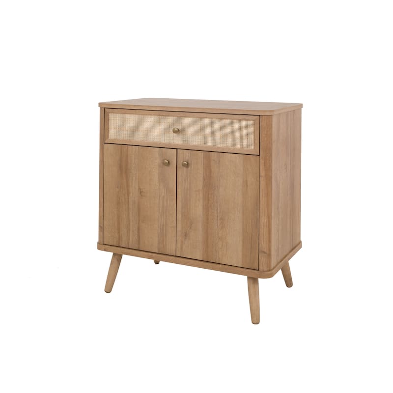 NPD Furniture Thelma KD Rattan Small Cabinet 1 Drawer 2 Doors