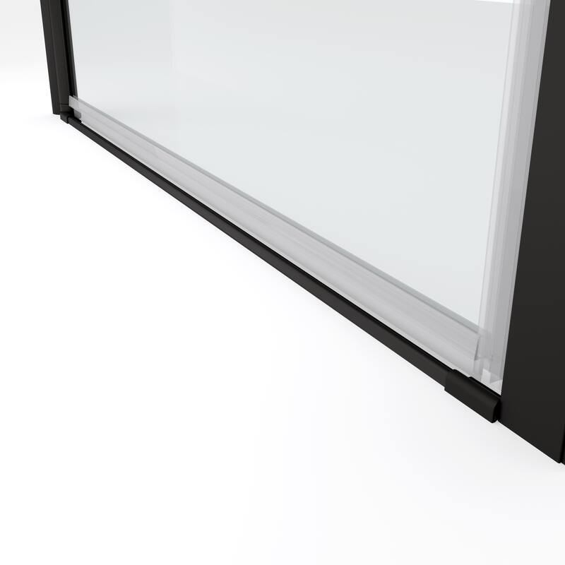 Pivot shower door, open outside, with 1/4" tempered glass