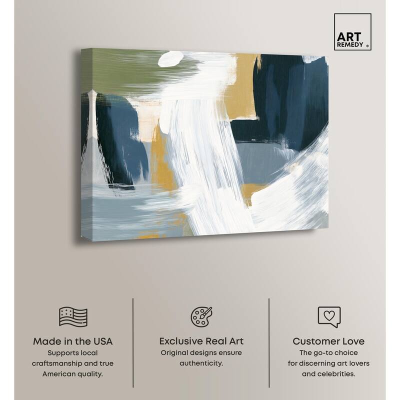 Moss Layers III Canvas by Art Remedy, Gallery Wrapped