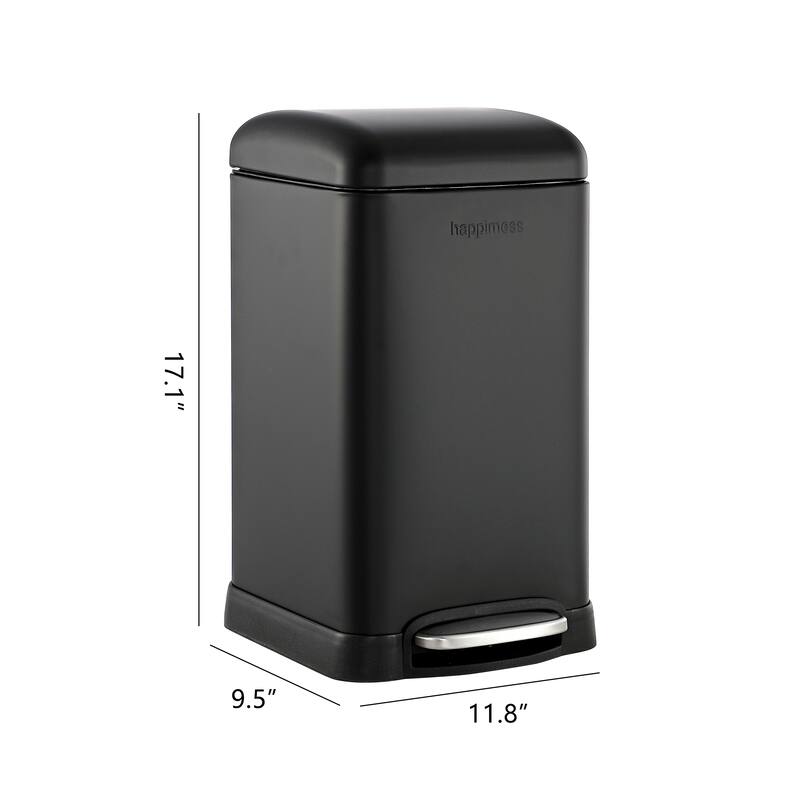 happimess Betty Retro Mini 3.2-Gallon Step-Open Trash Can