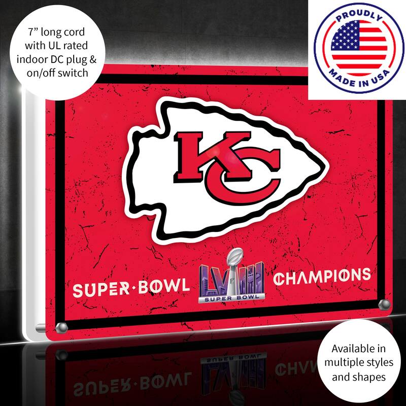 Kansas City Chiefs LED Lighted Sign