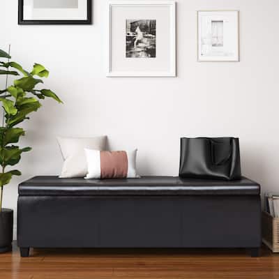 Extra Large Storage Ottoman Bench