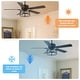 preview thumbnail 36 of 36, 52" Modern Indoor Reversible Crystal Drum Ceiling Fan with Remote Control and Light Kit Chrome
