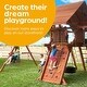 preview thumbnail 8 of 6, Jungle Gym Kingdom Playground Swing Set Outdoor Swing & Chain Set, 2 Pack, Green