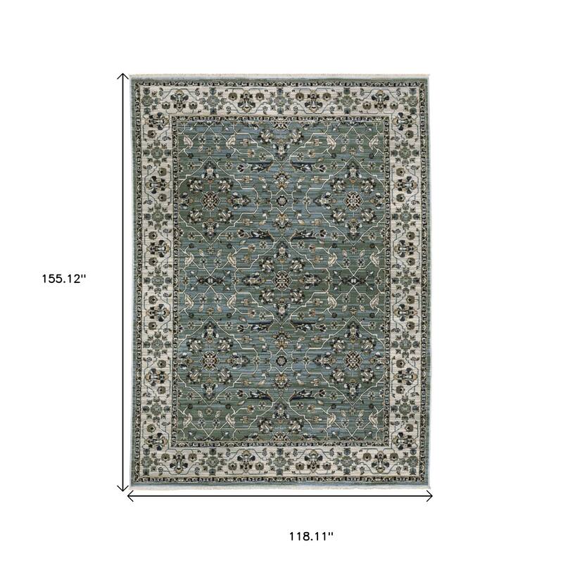 HomeRootsFloral Traditional Rectangle Area Rug
