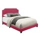 preview thumbnail 5 of 12, Modern Nailhead Trim Upholstered Platform Bed Frame