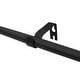 preview thumbnail 11 of 10, Lumi 5/8" Single Curtain Rod Set Pewter/ Matte Black- Trumpet finials