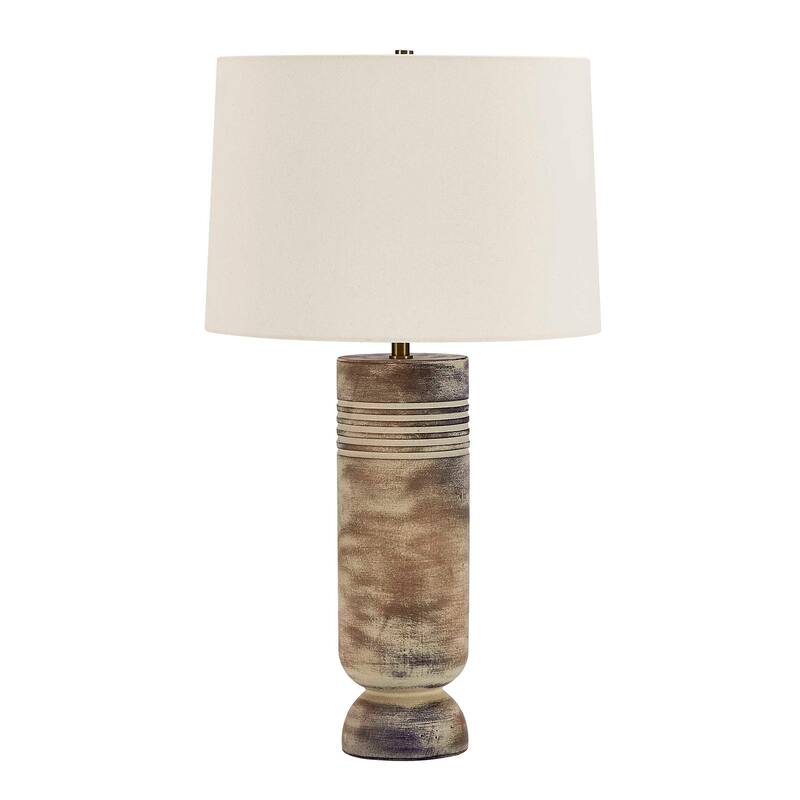 Uttermost Vale Beige Hues Table Lamp - 16.00" W x 28.38" H x 16.00" D