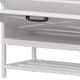 Moasis Farmhouse Shoe Storage Cabinet with 2 Flip Drawers for 16 Pairs Entryway Shoe Storage with Shoe Bench