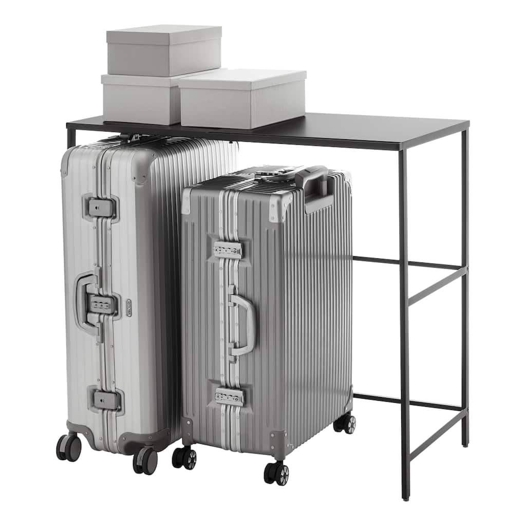 Yamazaki Home Expandable Suitcase Rack, Steel, Expandable - L 18.9 x W 36.22 x H 33.46 inches