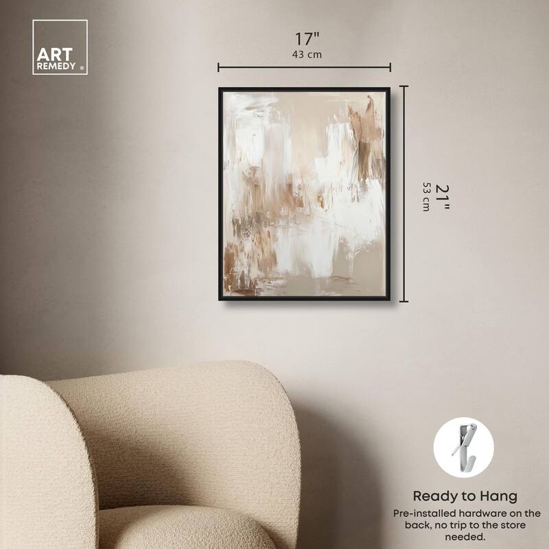 Latte Layers I Canvas by Art Remedy