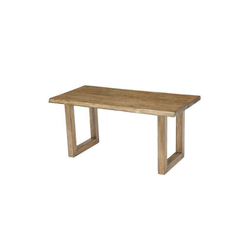 63" Solid Wood Home Office Desk - Brown