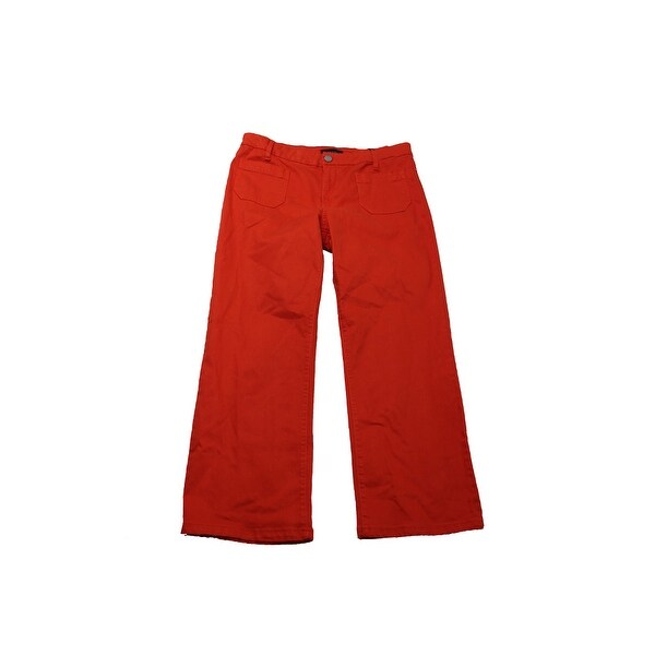 Sanctuary Orange Cropped Flared Jeans