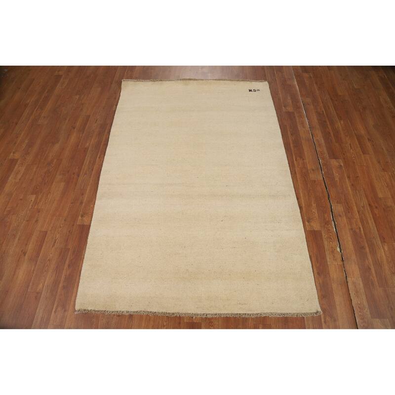 Gabbeh Modern Rug Handmade Contemporary Wool Carpet - 4'0"x 5'11"