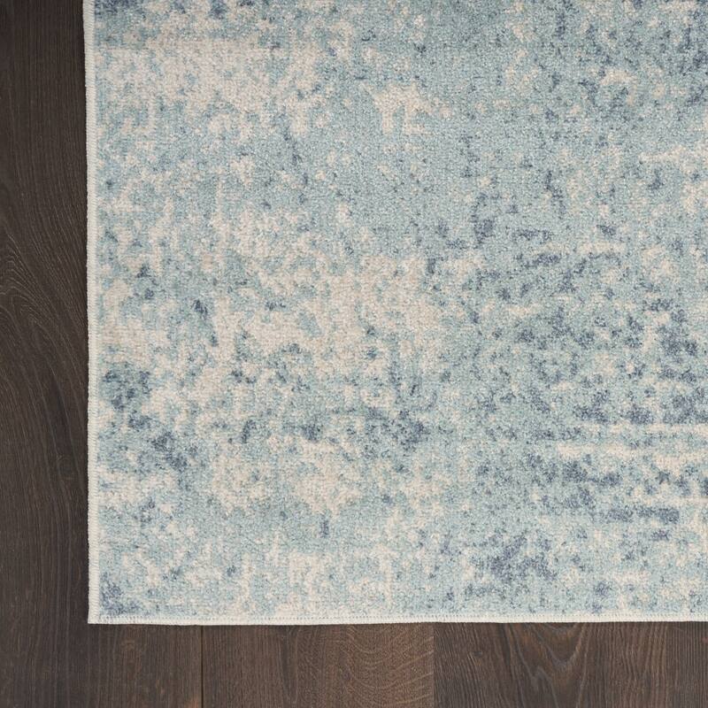 Power Loomed Abstract Modern Low Pile Area Rug - 120' X '26' X '0.25