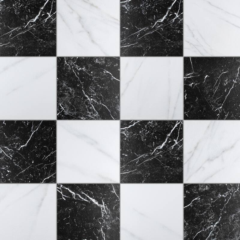 Merola Tile Merzoni Checker Ruzzini 17-7/8" x 17-7/8" Porcelain Floor and Wall Tile