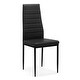 preview thumbnail 9 of 8, 5Pcs Glass Top&Upholstered Dining Set with 1 Table&4 Faux Leather Chairs