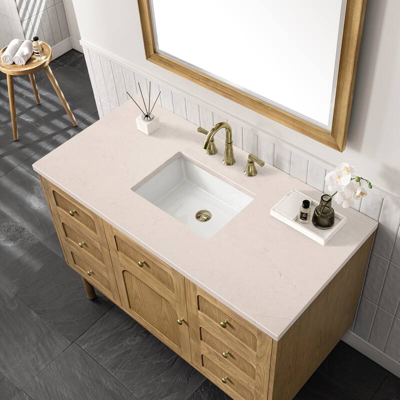 James Martin Vanities Laurent 48" Single Vanity, Light Natural Oak