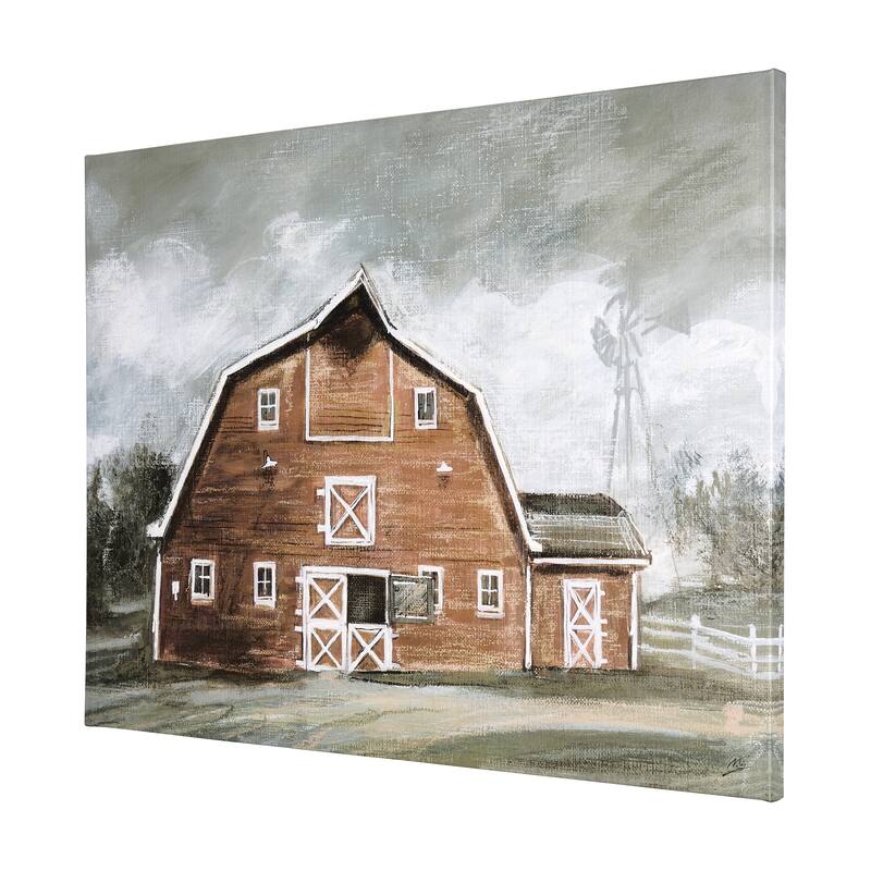 Old Barn IV (40 x 30) Canvas Art Print