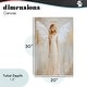 preview thumbnail 12 of 12, Stupell Divine White Robe Angel Canvas Wall Art Design By Petal Prints Design