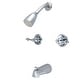 preview thumbnail 9 of 15, Victorian Two-Handle Tub and Shower Faucet Polished Chrome