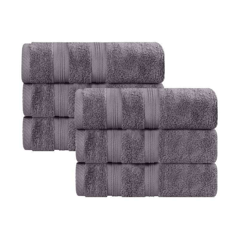 Superior Smart Dry Zero Twist Cotton Hand Towels, Set of 6
