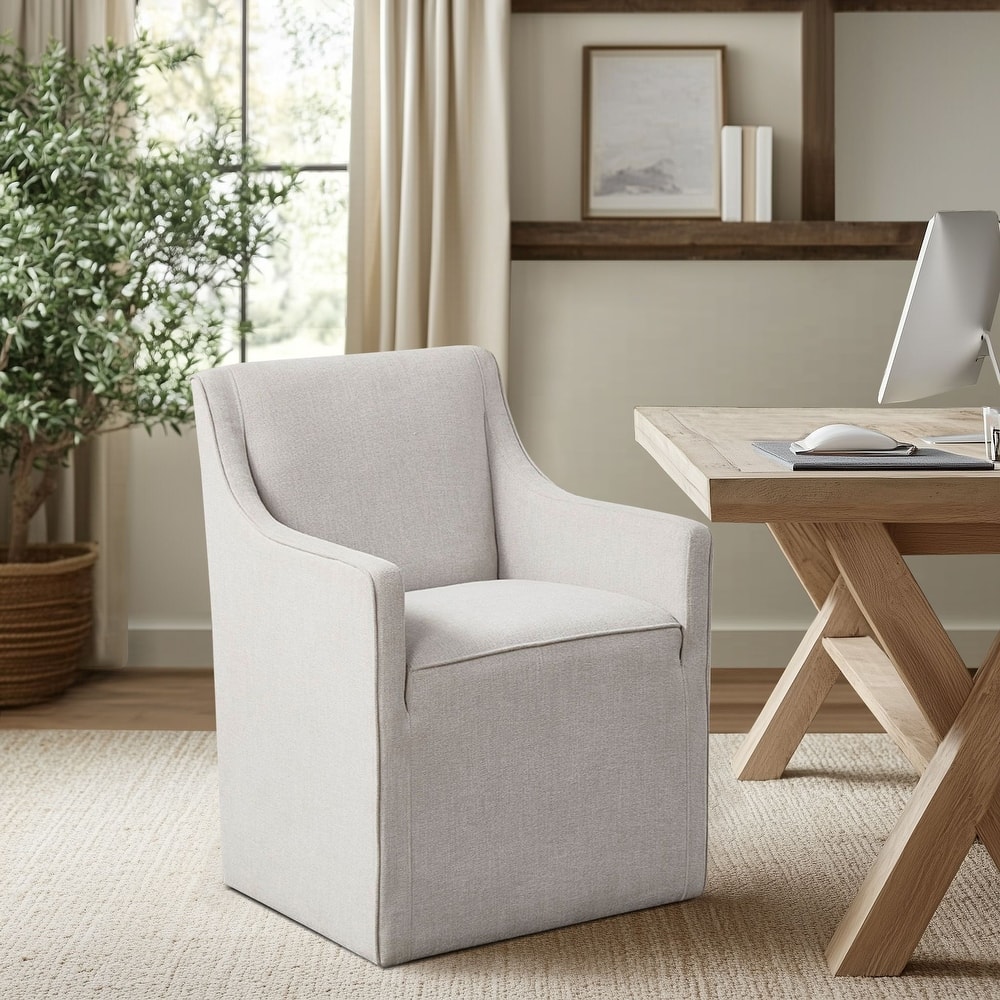 Madison Park Charlotte Dining Arm Chair with Casters