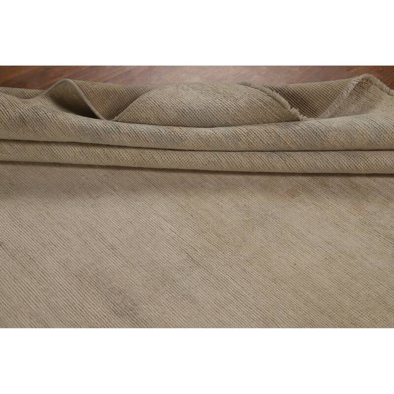 Oushak Turkish Area Rug Vegetable Dye Handmade Wool Carpet - 9'3"x 12'2"