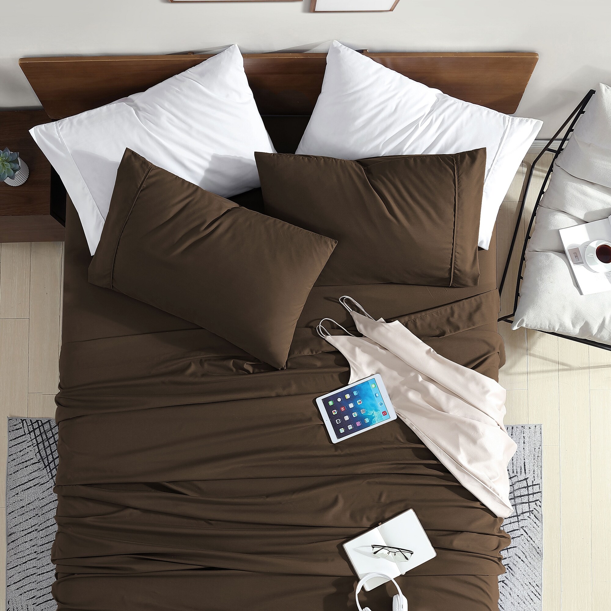 Swift Home Double Brushed Ultra Soft Microfiber Sheets - Picture 22 of 80