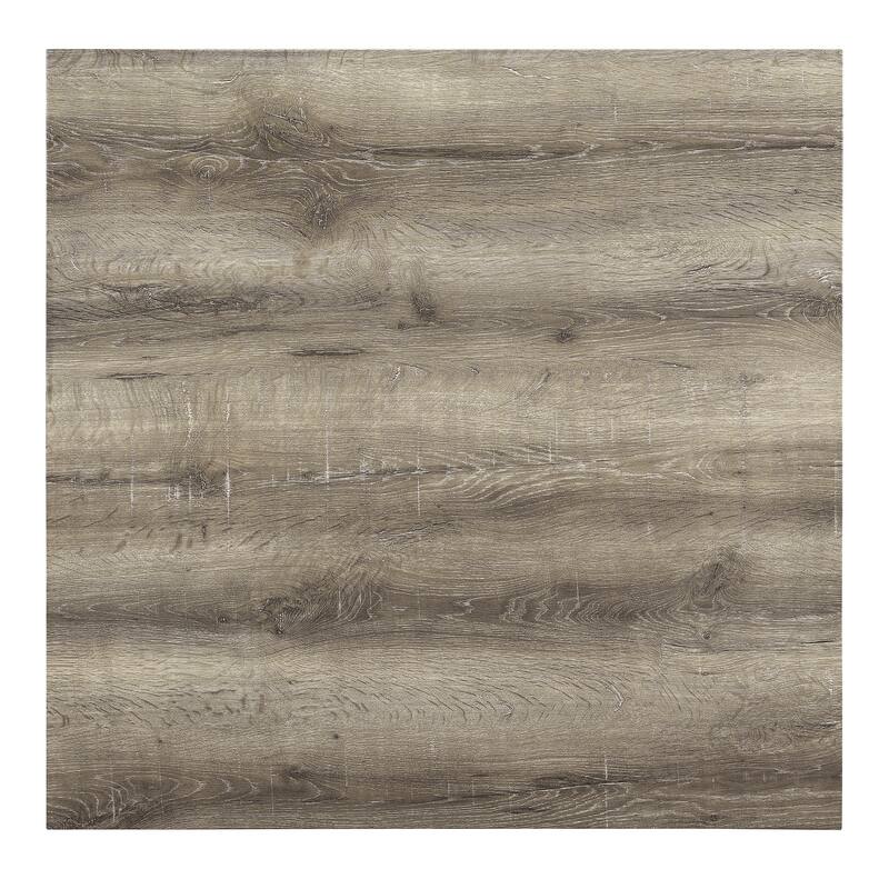 Roomfitters 5-Piece Dining Table Set with Upholstered Stools, Industrial Bar Table for Dining or Breakfast Nook