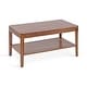 preview thumbnail 19 of 26, Kate and Laurel Talcott Rectangle Coffee Table 36x20x18 - Walnut Brown